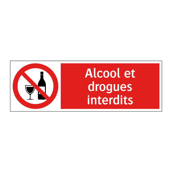 Alcool et drogues interdits