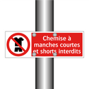 Chemise à manches courtes et shorts interdits