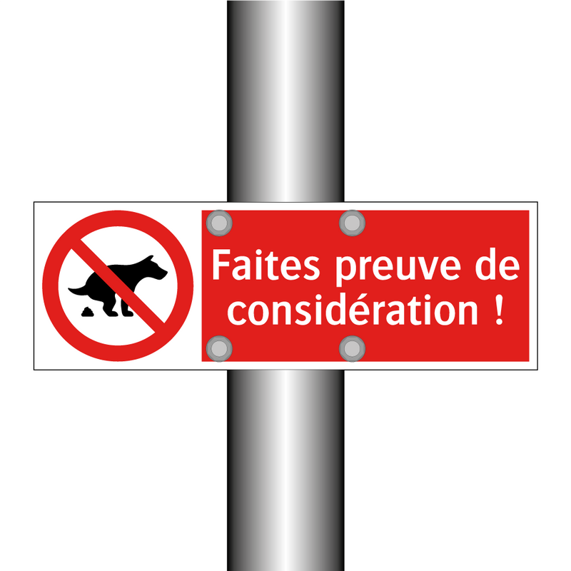 Faites preuve de considération !