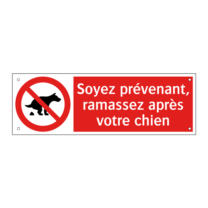 Soyez prévenant, ramassez après votre chien