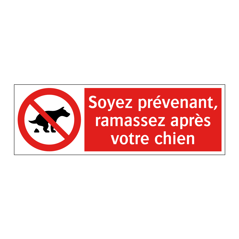 Soyez prévenant, ramassez après votre chien