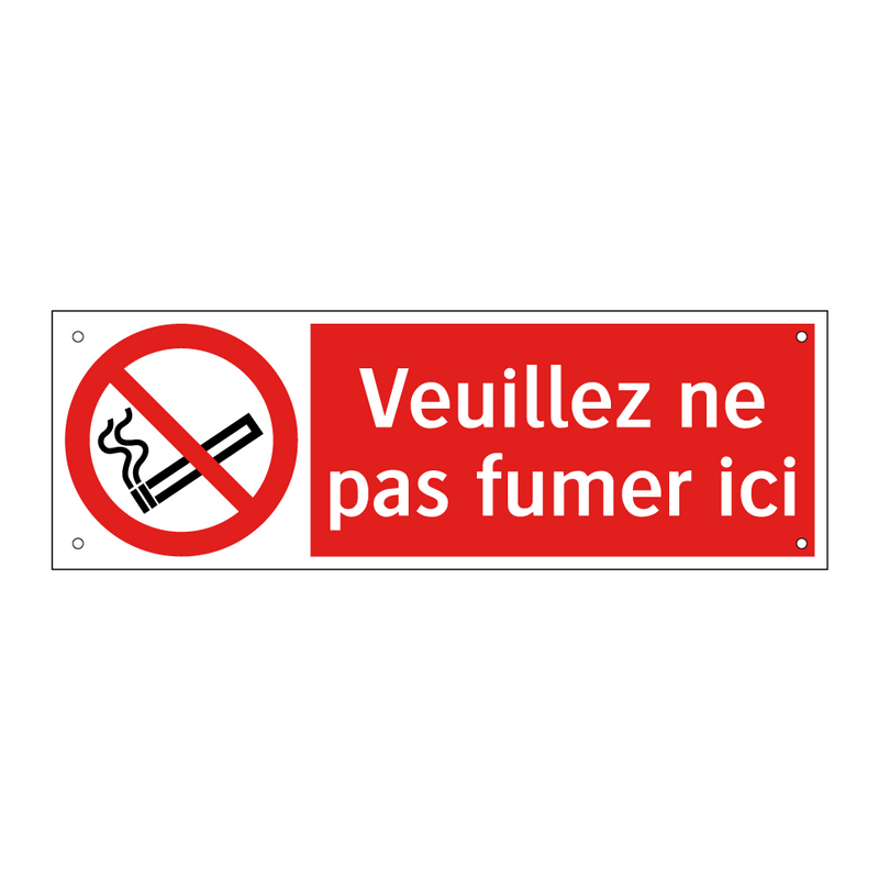 Veuillez ne pas fumer ici