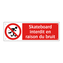 Skateboard interdit en raison du bruit