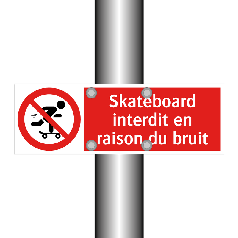 Skateboard interdit en raison du bruit