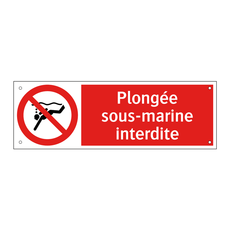 Plongée sous-marine interdite