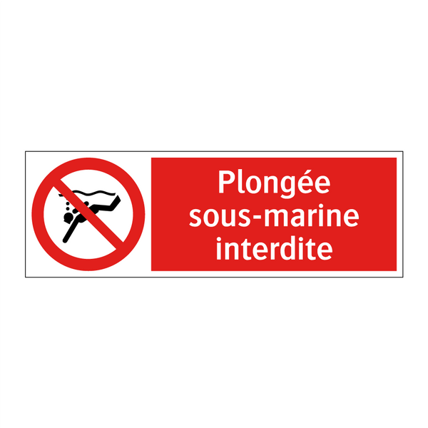 Plongée sous-marine interdite