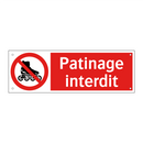 Patinage interdit