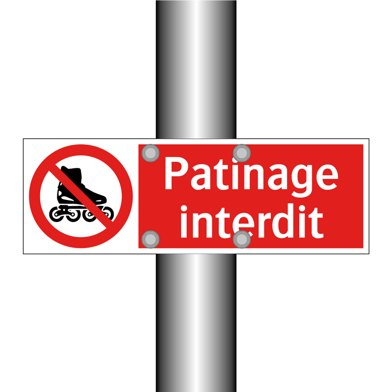 Patinage interdit