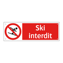 Ski interdit