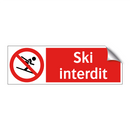 Ski interdit