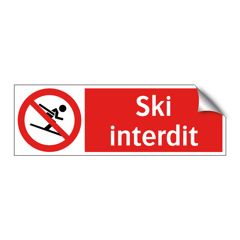 Ski interdit