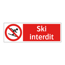 Ski interdit