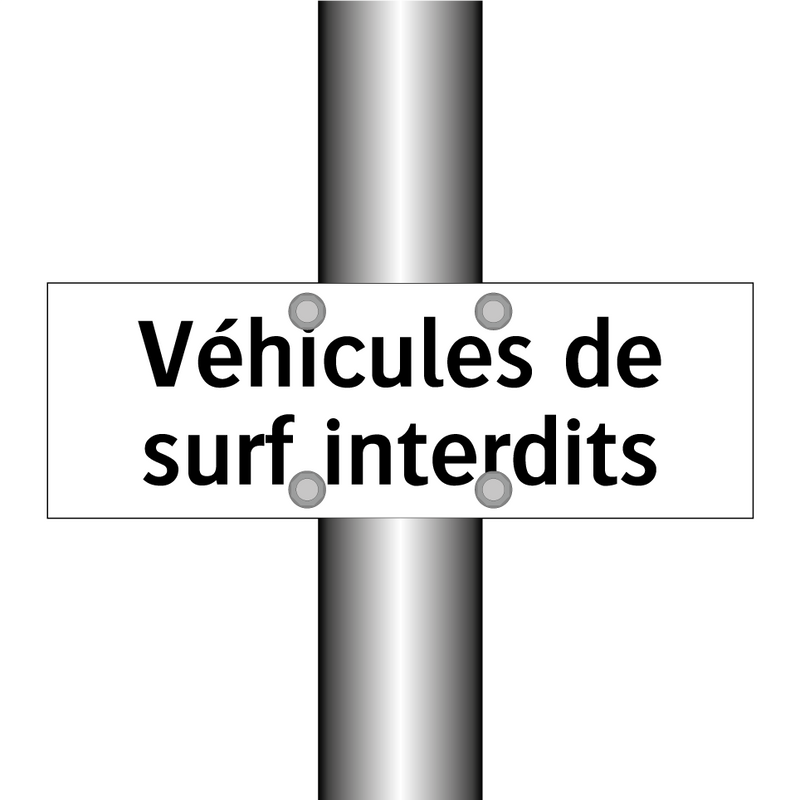 Véhicules de surf interdits