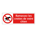 Ramassez les crottes de votre chien