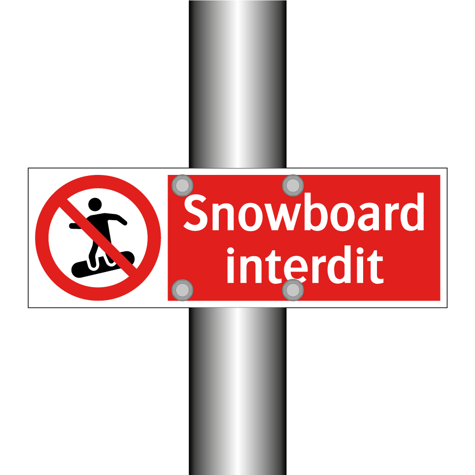 Snowboard interdit