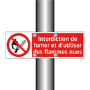 Interdiction de fumer et d'utiliser des flammes nues