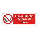 Fumer interdit. Défense de fumer