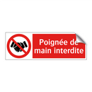 Poignée de main interdite