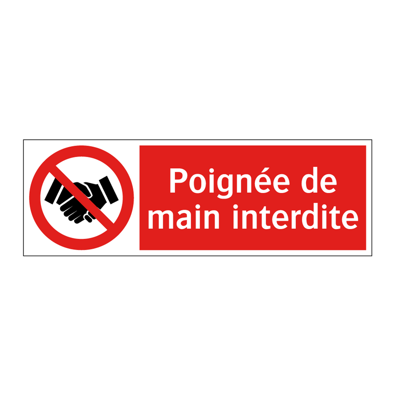 Poignée de main interdite