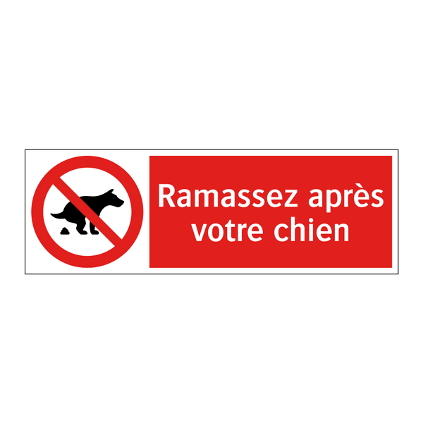 Ramassez après votre chien