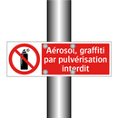 Aérosol, graffiti par pulvérisation interdit