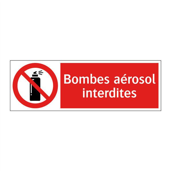 Bombes aérosol interdites