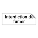 Interdiction de fumer