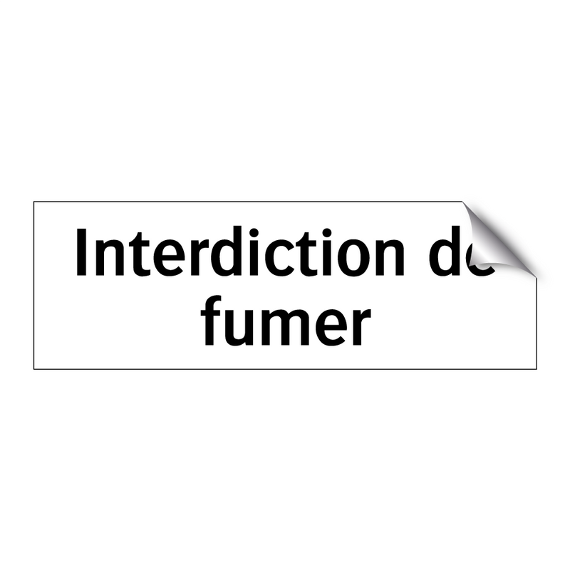 Interdiction de fumer