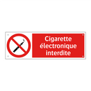 Cigarette électronique interdite