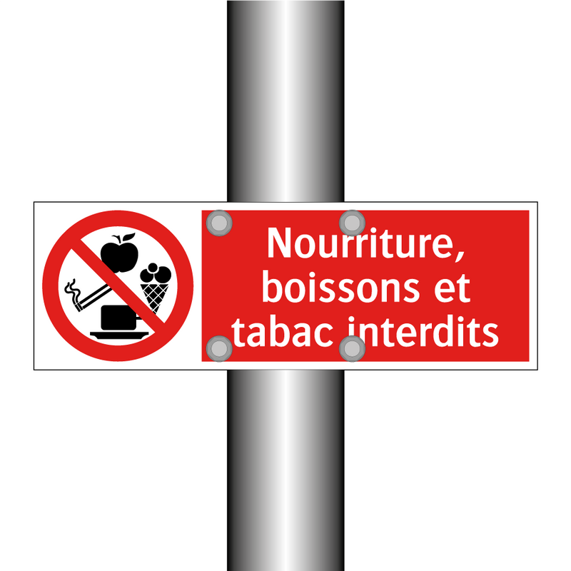 Nourriture, boissons et tabac interdits