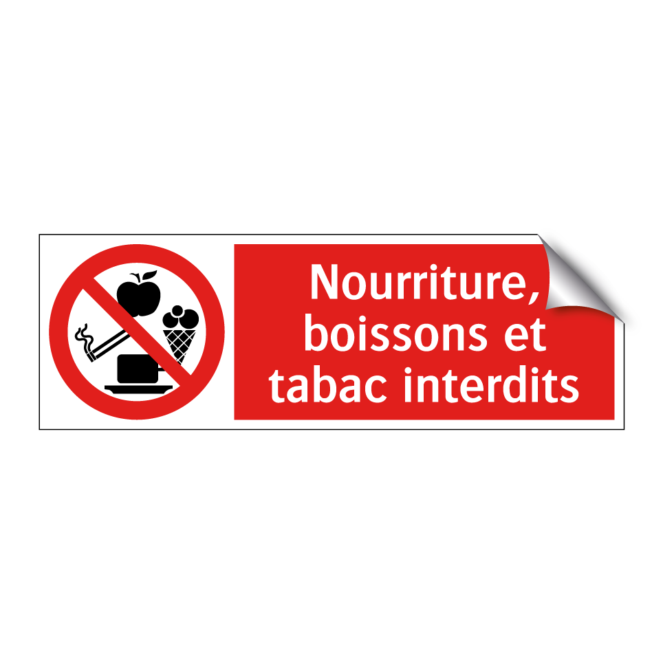 Nourriture, boissons et tabac interdits