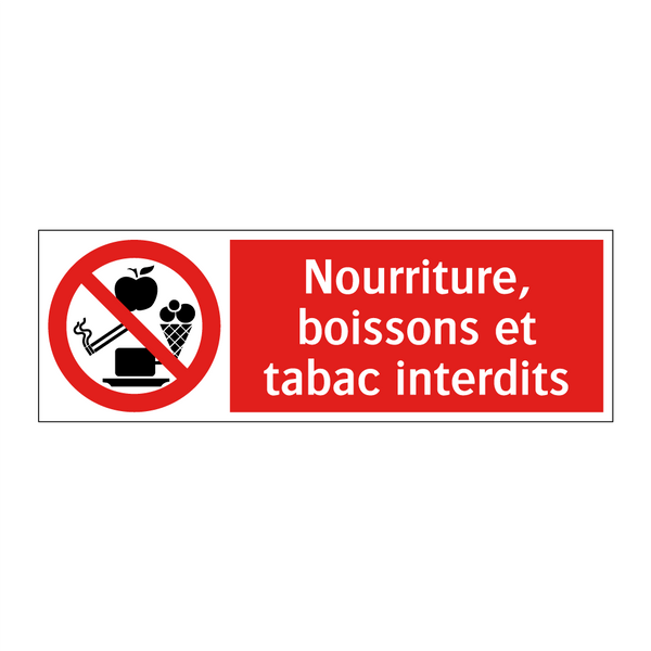 Nourriture, boissons et tabac interdits