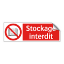 Stockage interdit