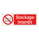 Stockage interdit