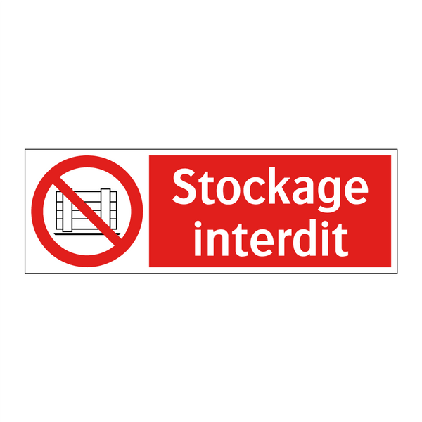 Stockage interdit