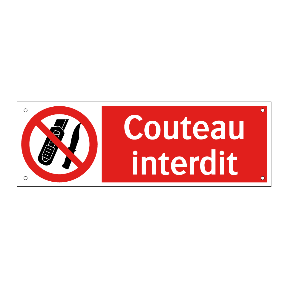Couteau interdit