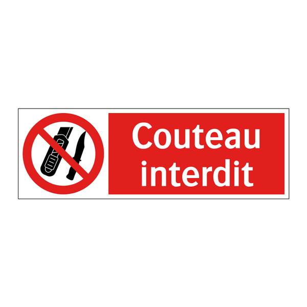 Couteau interdit