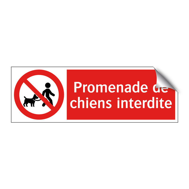 Promenade de chiens interdite