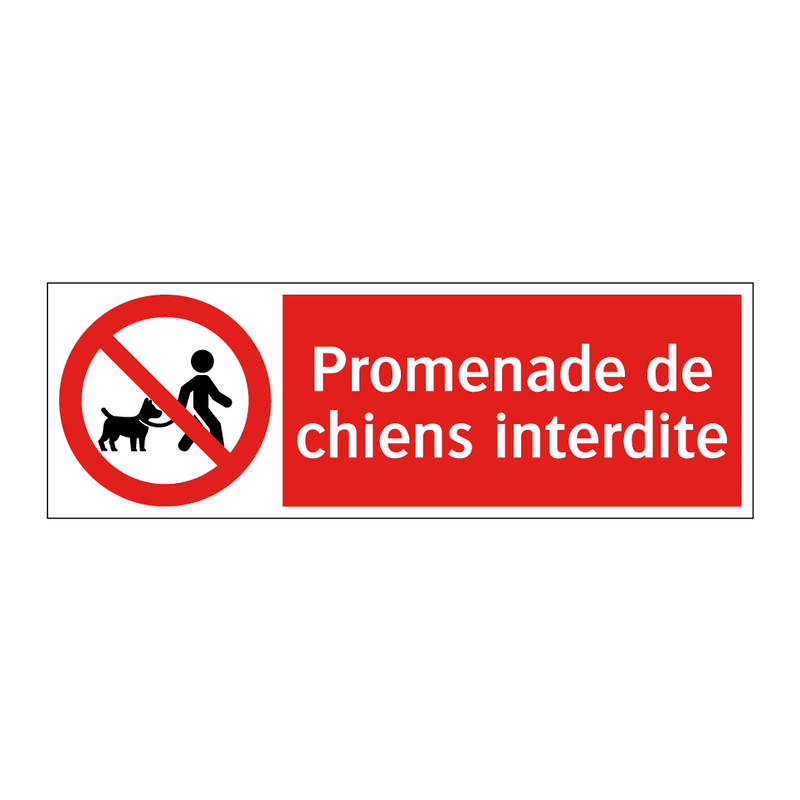 Promenade de chiens interdite