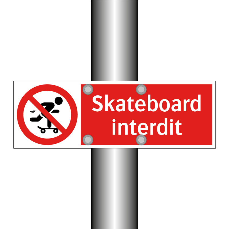 Skateboard interdit