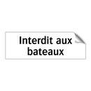 Interdit aux bateaux