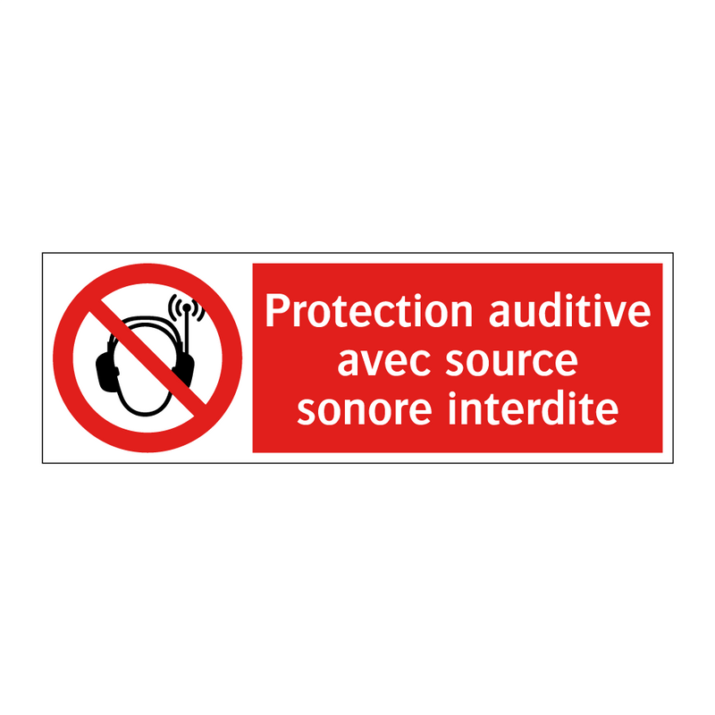 Protection auditive avec source sonore interdite