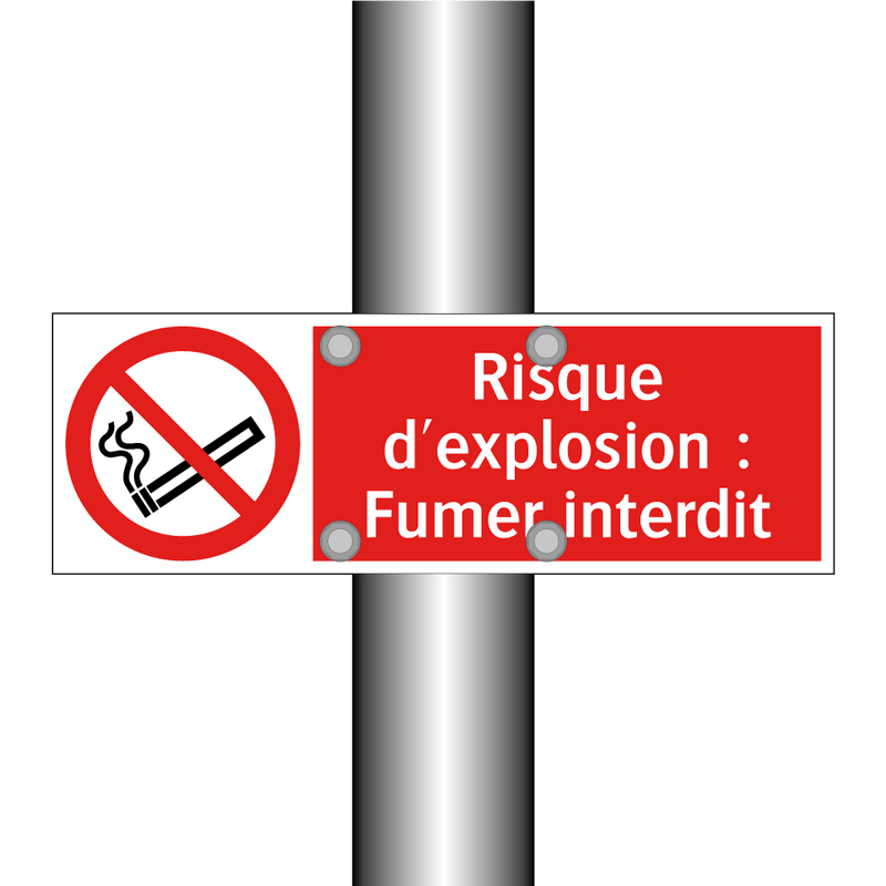 Risque d'explosion : Fumer interdit