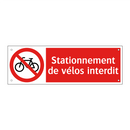 Stationnement de vélos interdit