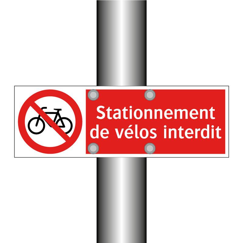 Stationnement de vélos interdit