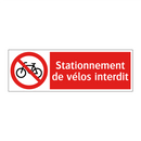 Stationnement de vélos interdit