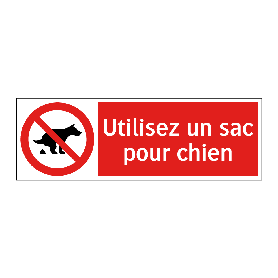 Utilisez un sac pour chien