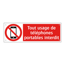 Tout usage de téléphones portables interdit