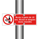Accès à partir de 18 ans. Alcool et drogues dures interdits