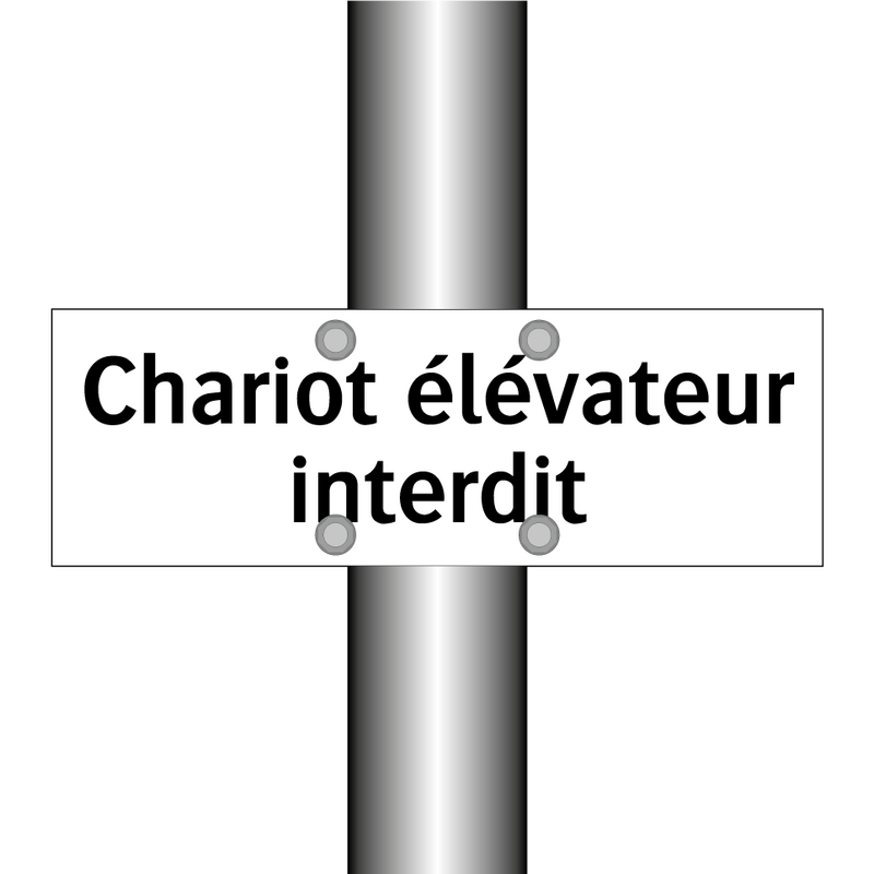 Chariot élévateur interdit